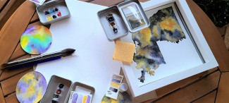 Materials Included in the Paint Your State Kit