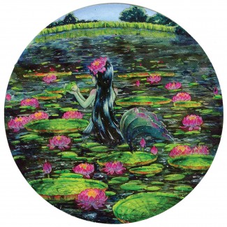 Close Up of the Lilypad Mermaid.